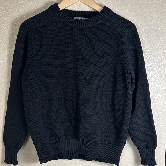 J. Crew Sweaters - J. Crew Relaxed Pullover Crewneck Sweater black size M women’s